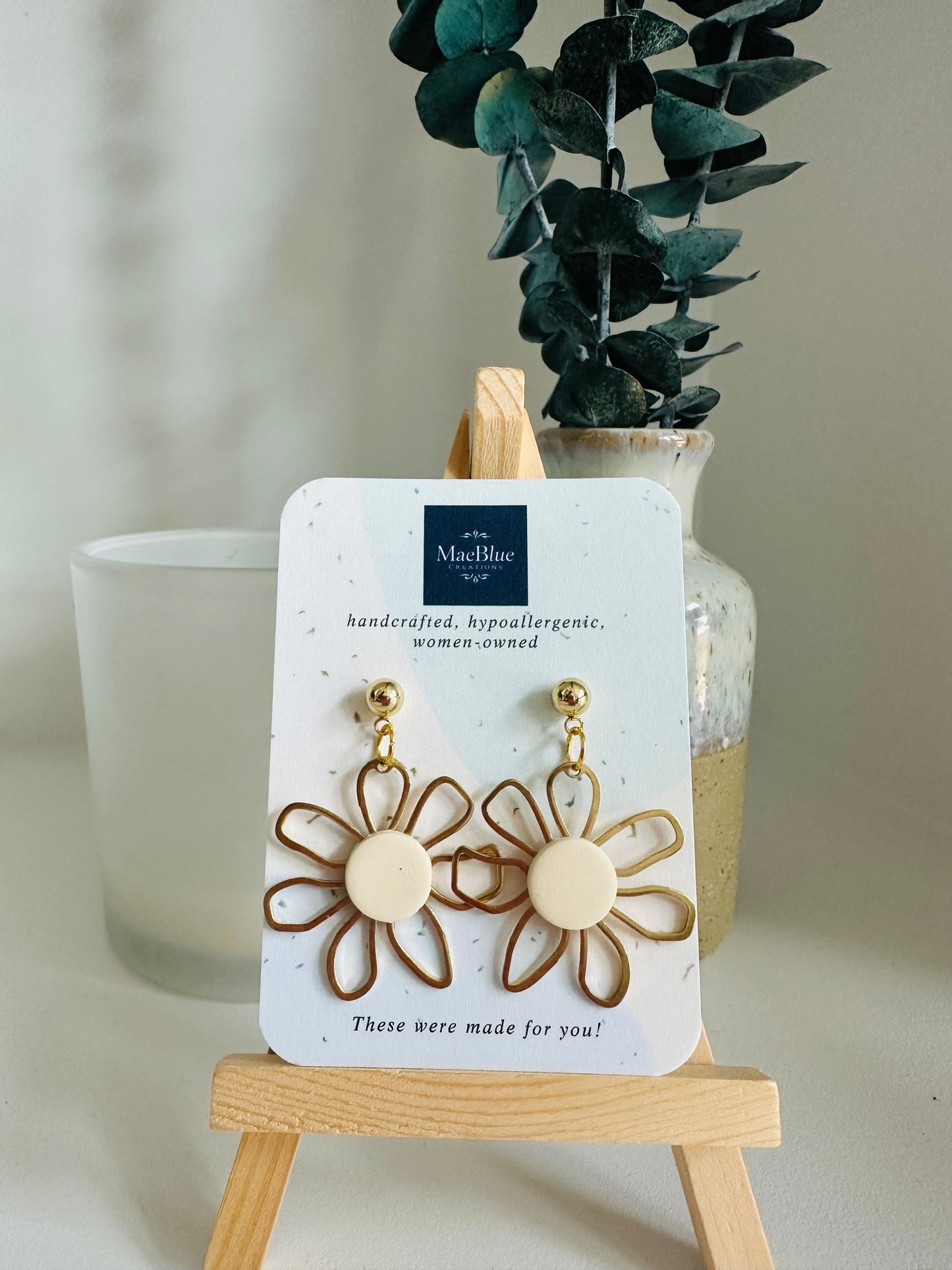 Flower Power Earrings (MULTIPLE COLORS)