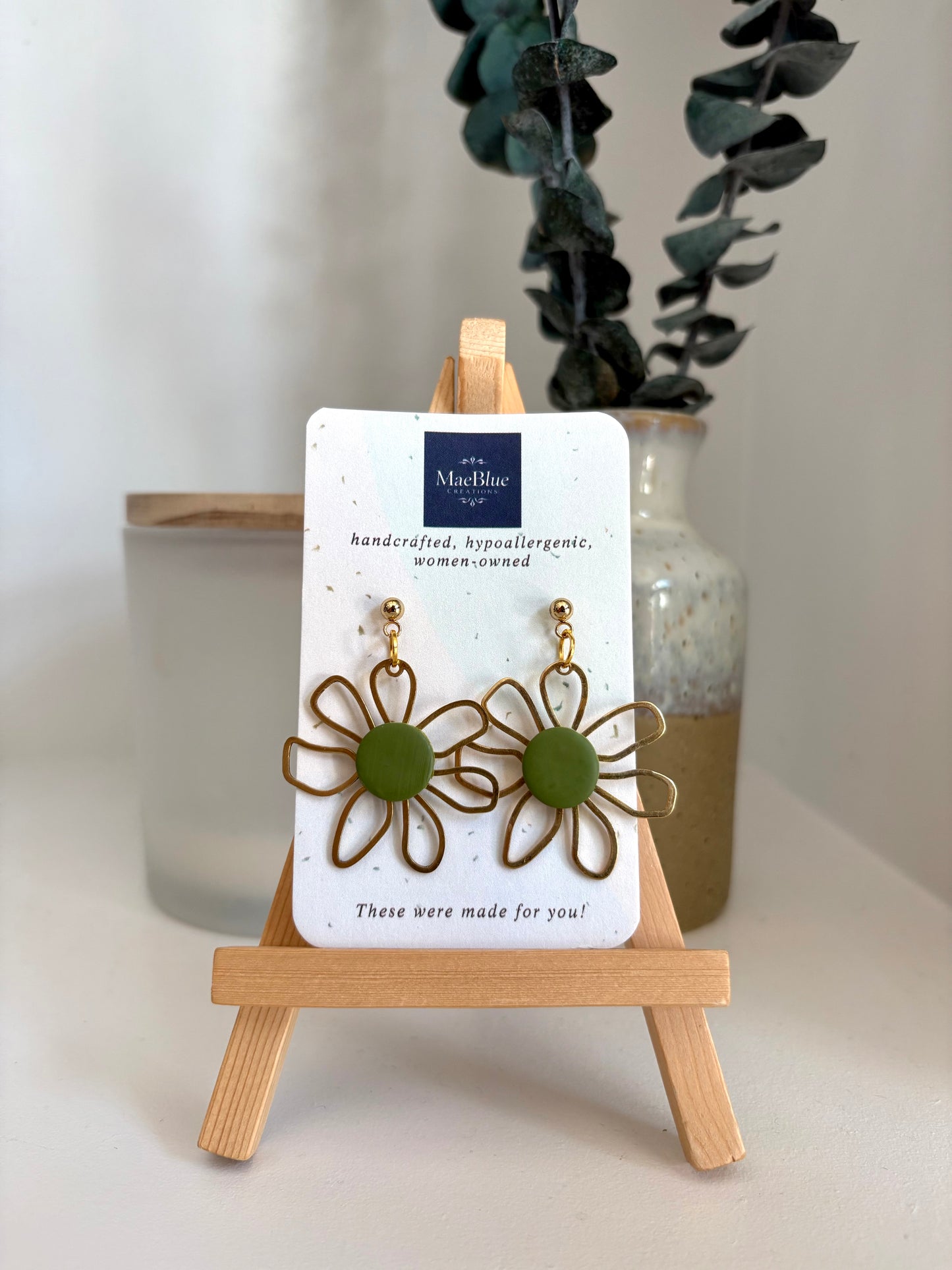 Flower Power Earrings (MULTIPLE COLORS)