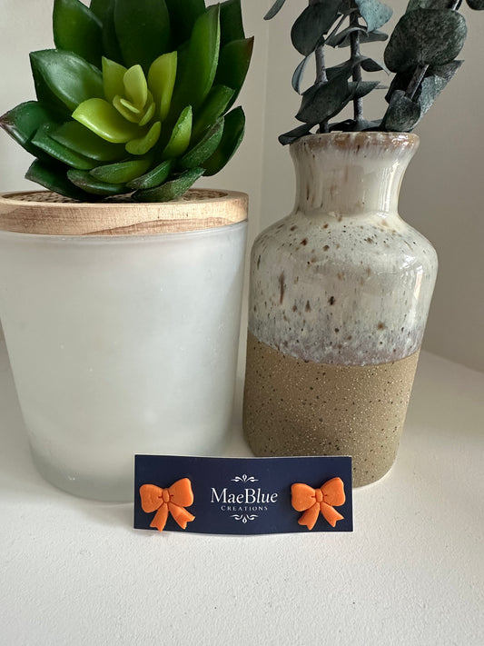 Livi Mini Bow Earrings (MULTIPLE COLORS)