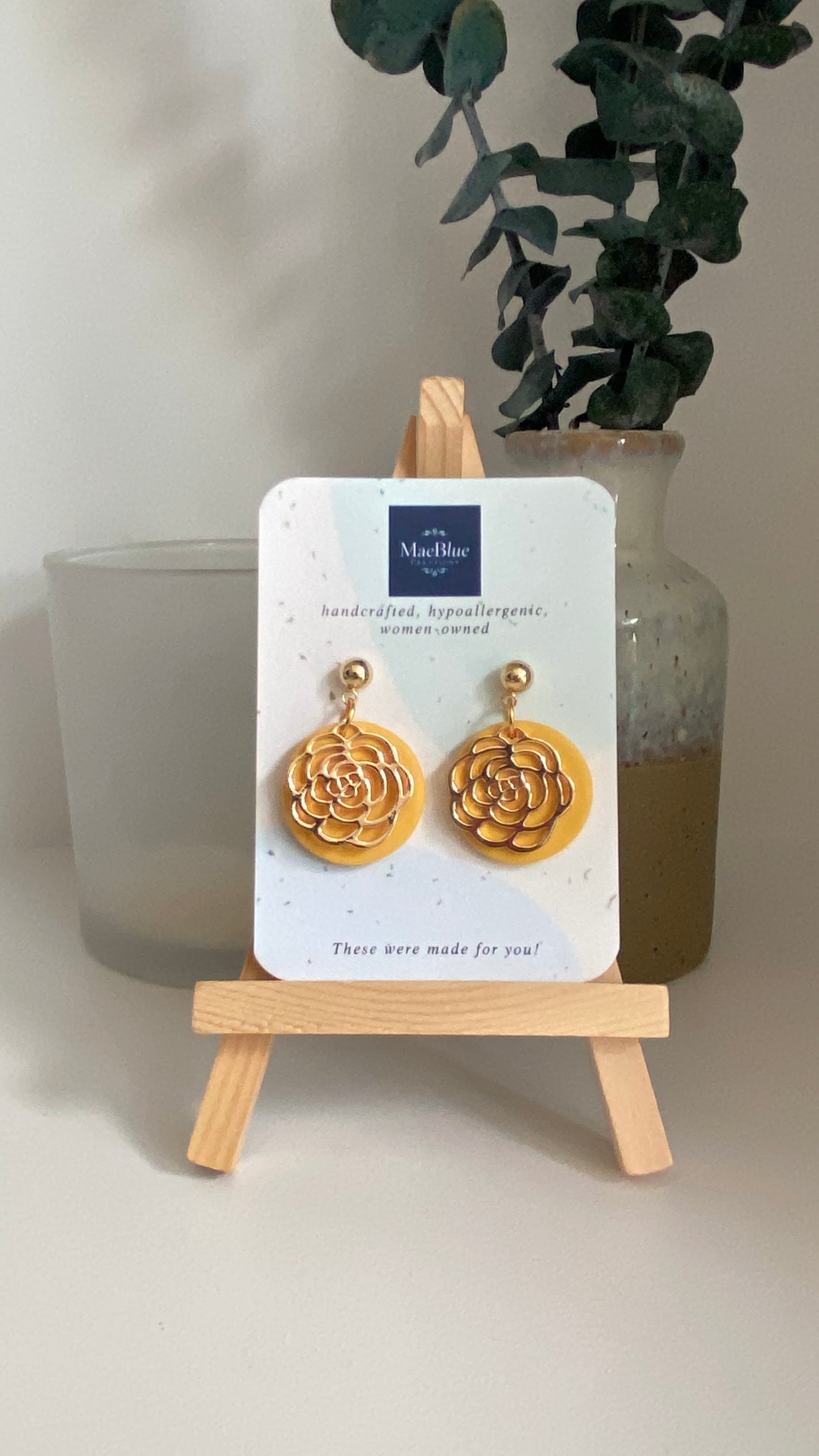 A Rose By Any Other Name Earrings (MULTIPLE COLORS)