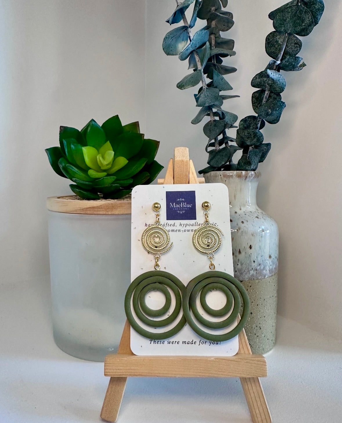 Spiral Multi-Circle Earrings