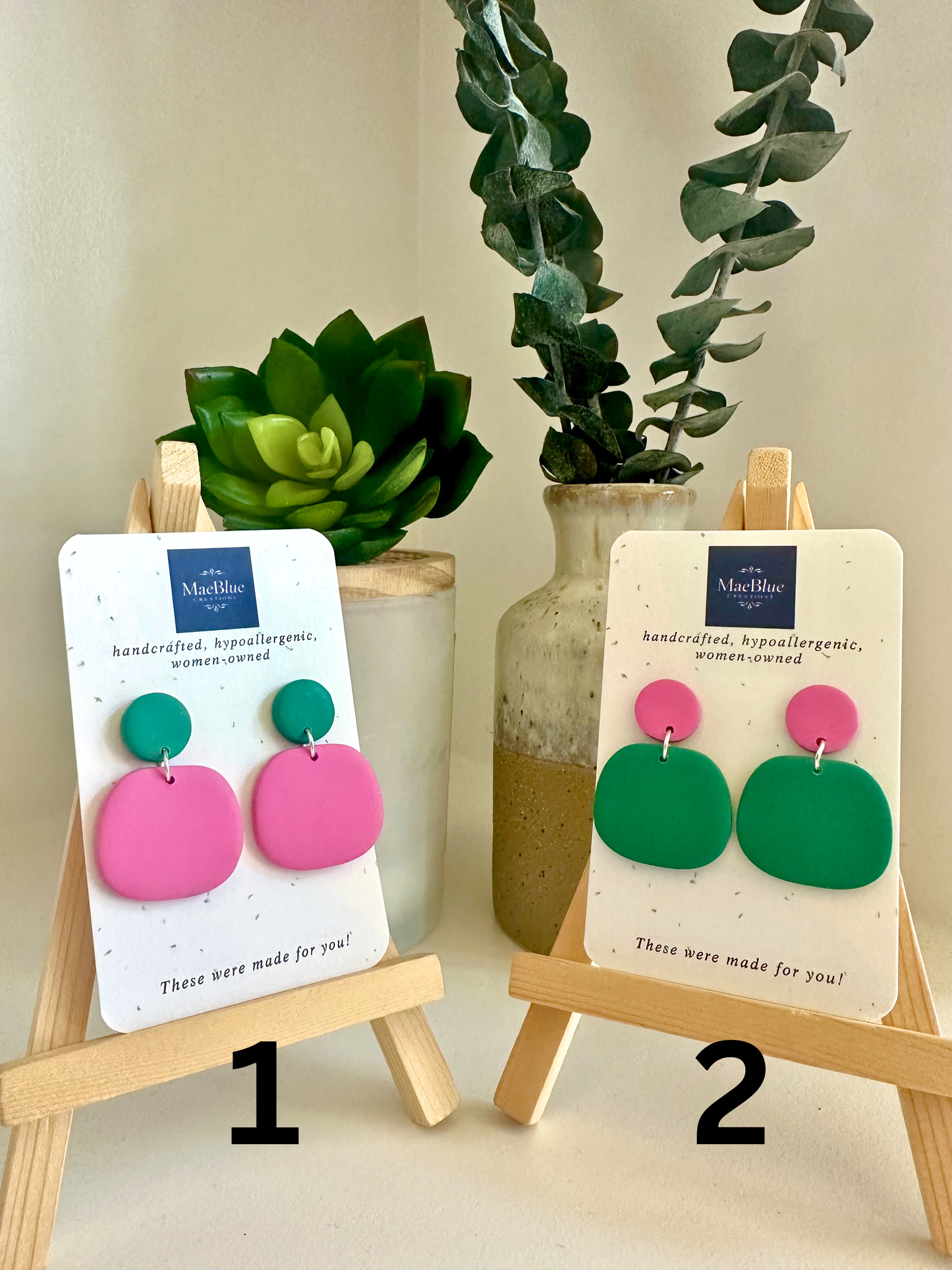 Pink & Green More than Enough Earrings