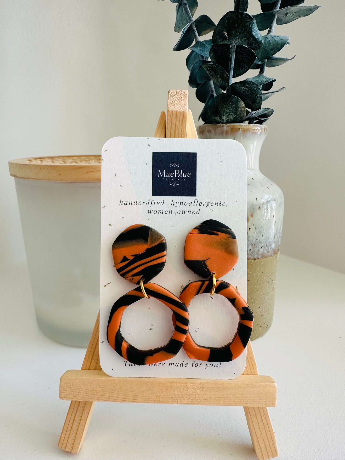 Marbled Fall Earrings