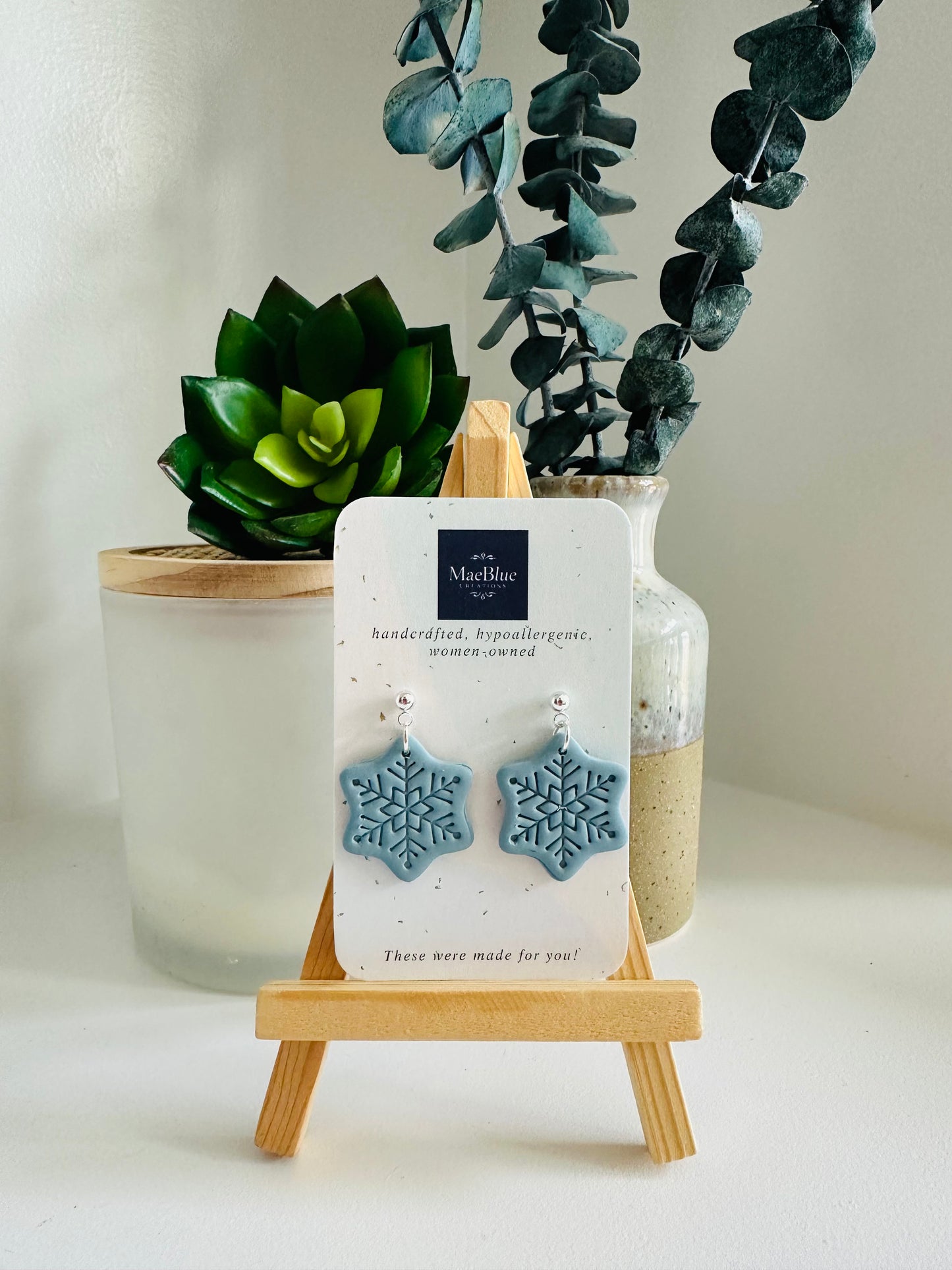 Let it Snow Earrings (MULTIPLE COLORS)