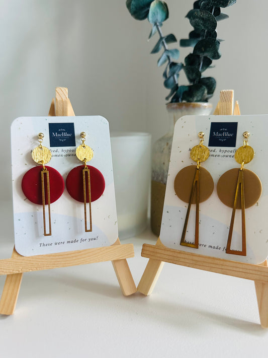 Center of Attention Earrings (MULTIPLE COLORS)