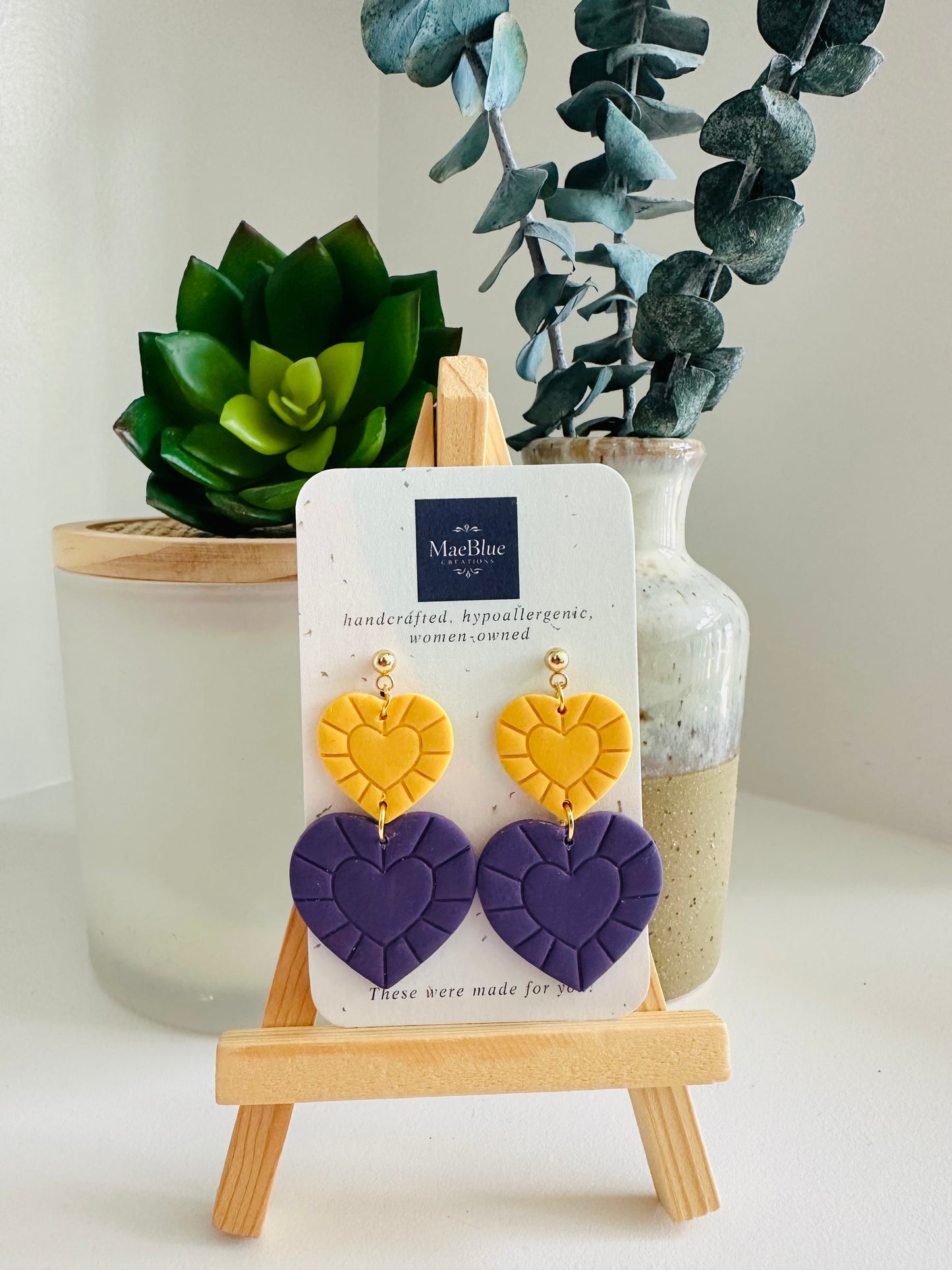 Queen of Hearts Earrings (MULTIPLE COLORS)