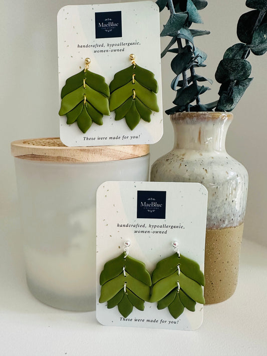 Just Leafy Earrings (MULTIPLE COLORS)