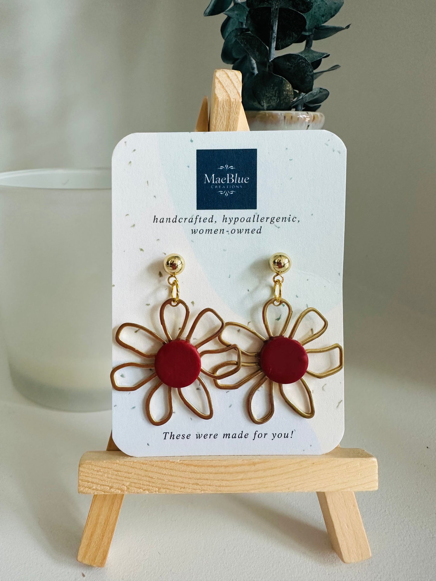 Flower Power Earrings (MULTIPLE COLORS)