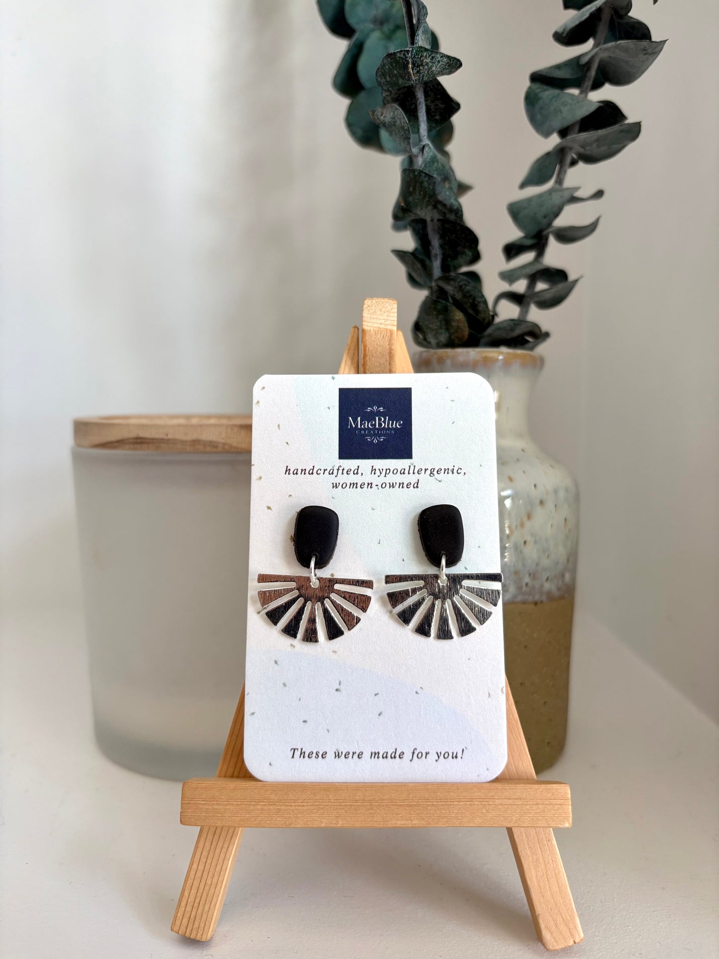 Silver Girlie Earrings (MULTIPLE COLORS)