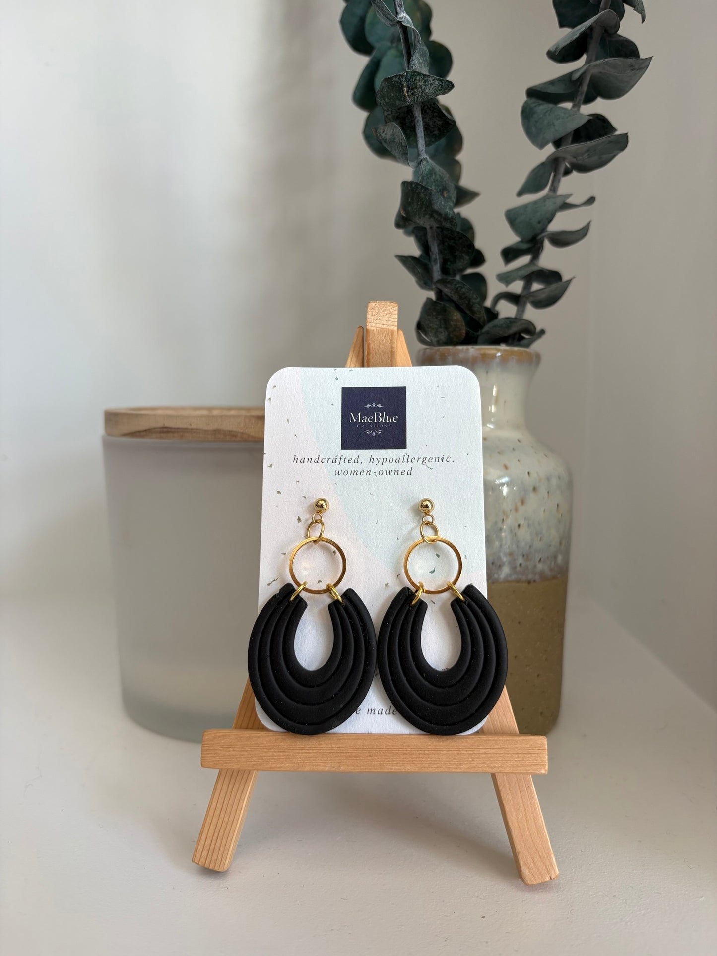 Horseshoe Earrings (MULTIPLE COLORS)