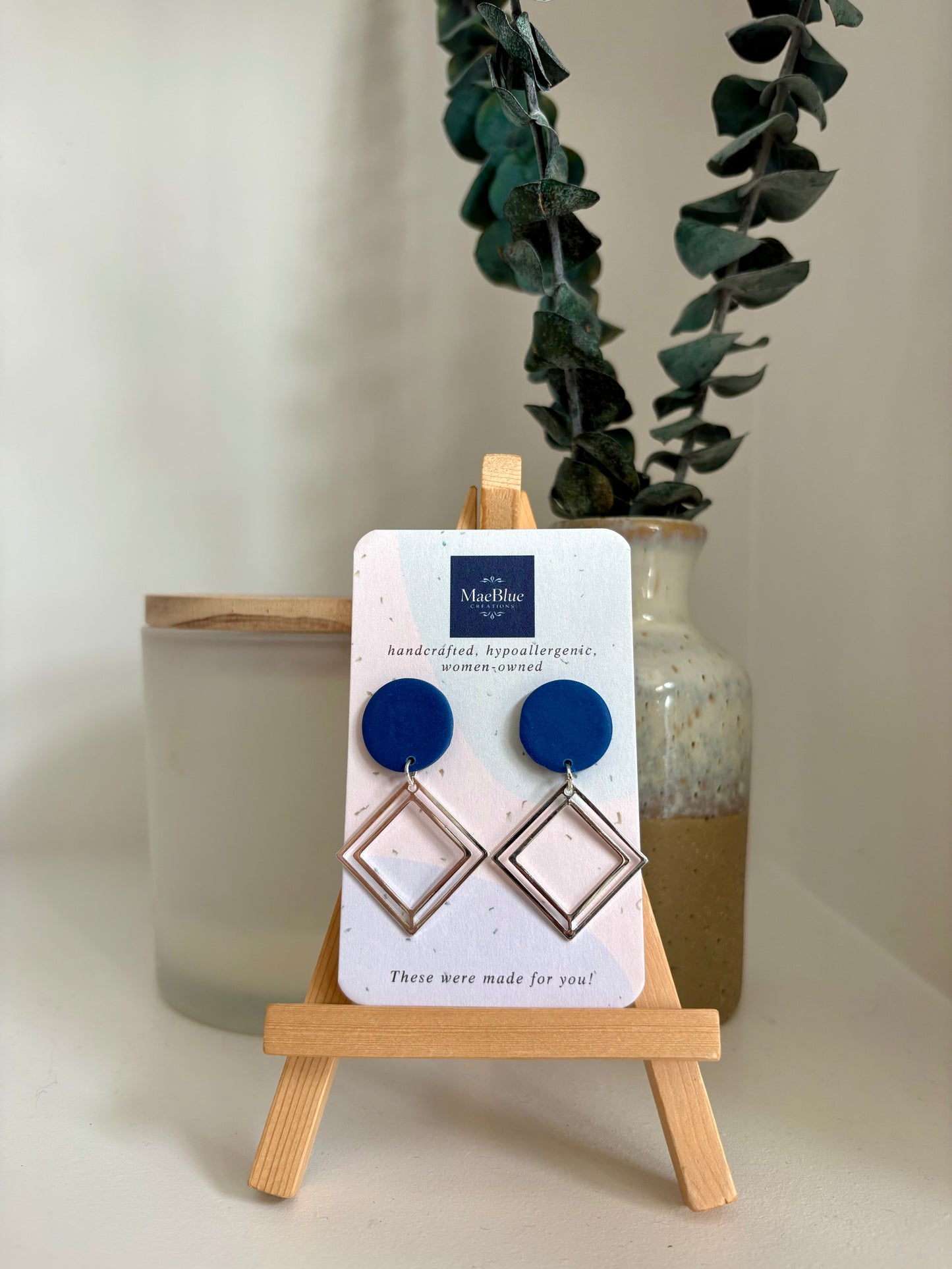 Diamond Earrings (MULTIPLE COLORS)