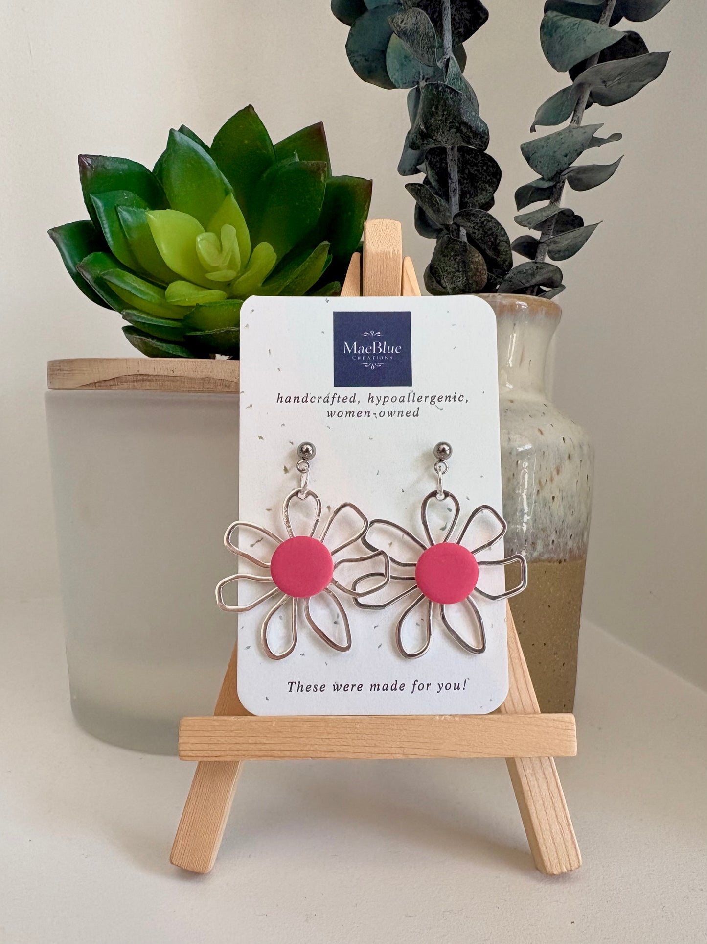 Flower Power Earrings (MULTIPLE COLORS)