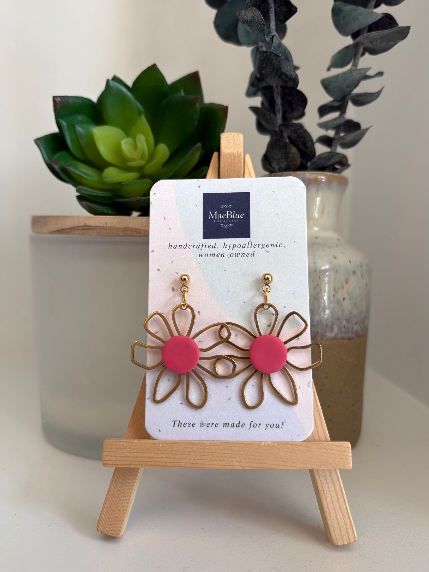 Flower Power Earrings (MULTIPLE COLORS)