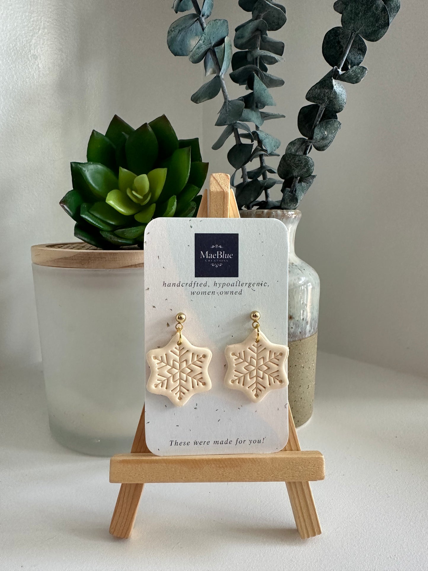 Let it Snow Earrings (MULTIPLE COLORS)