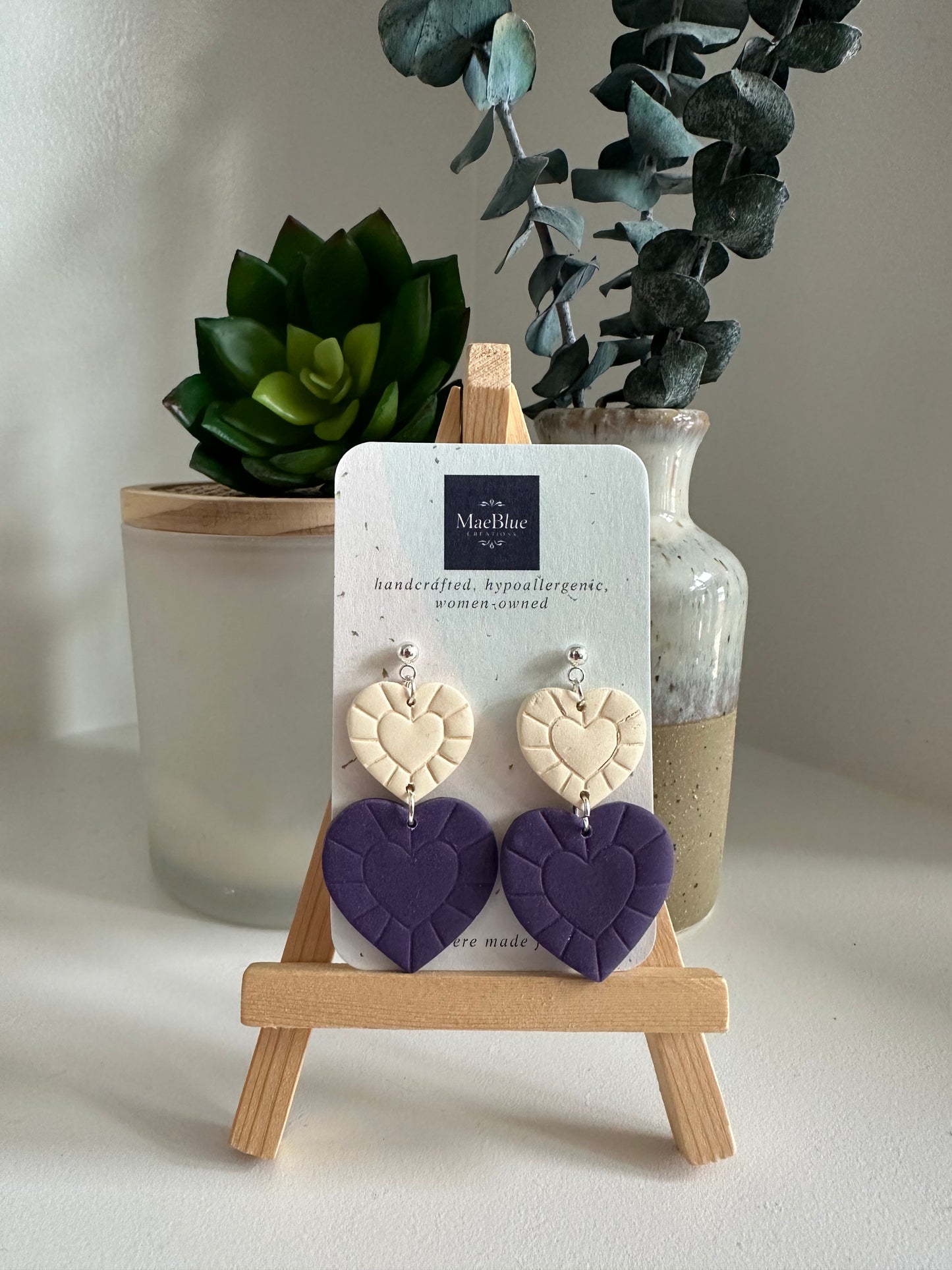 Queen of Hearts Earrings (MULTIPLE COLORS)