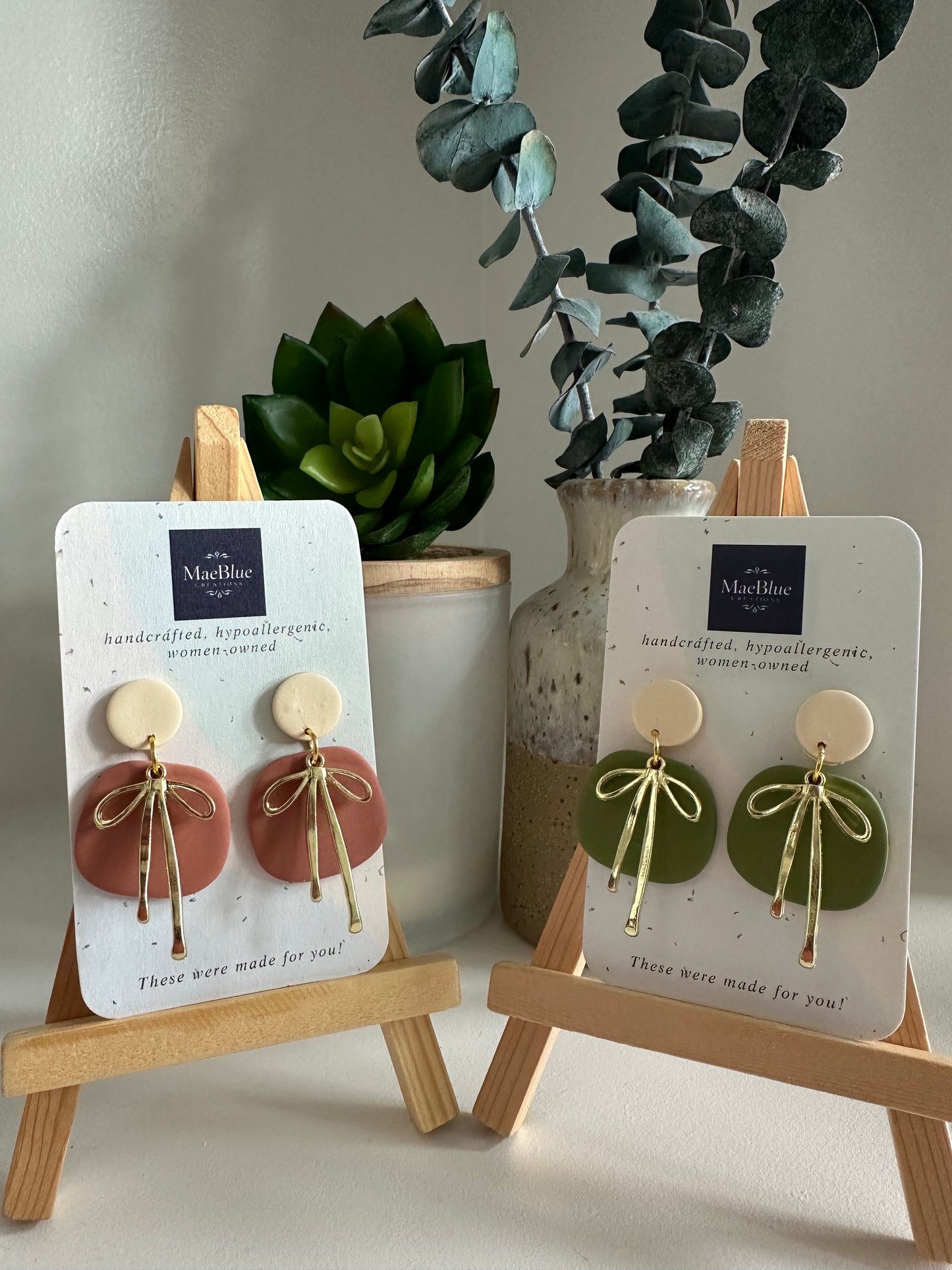 More than Enough Bow Earrings (MULTIPLE COLORS)