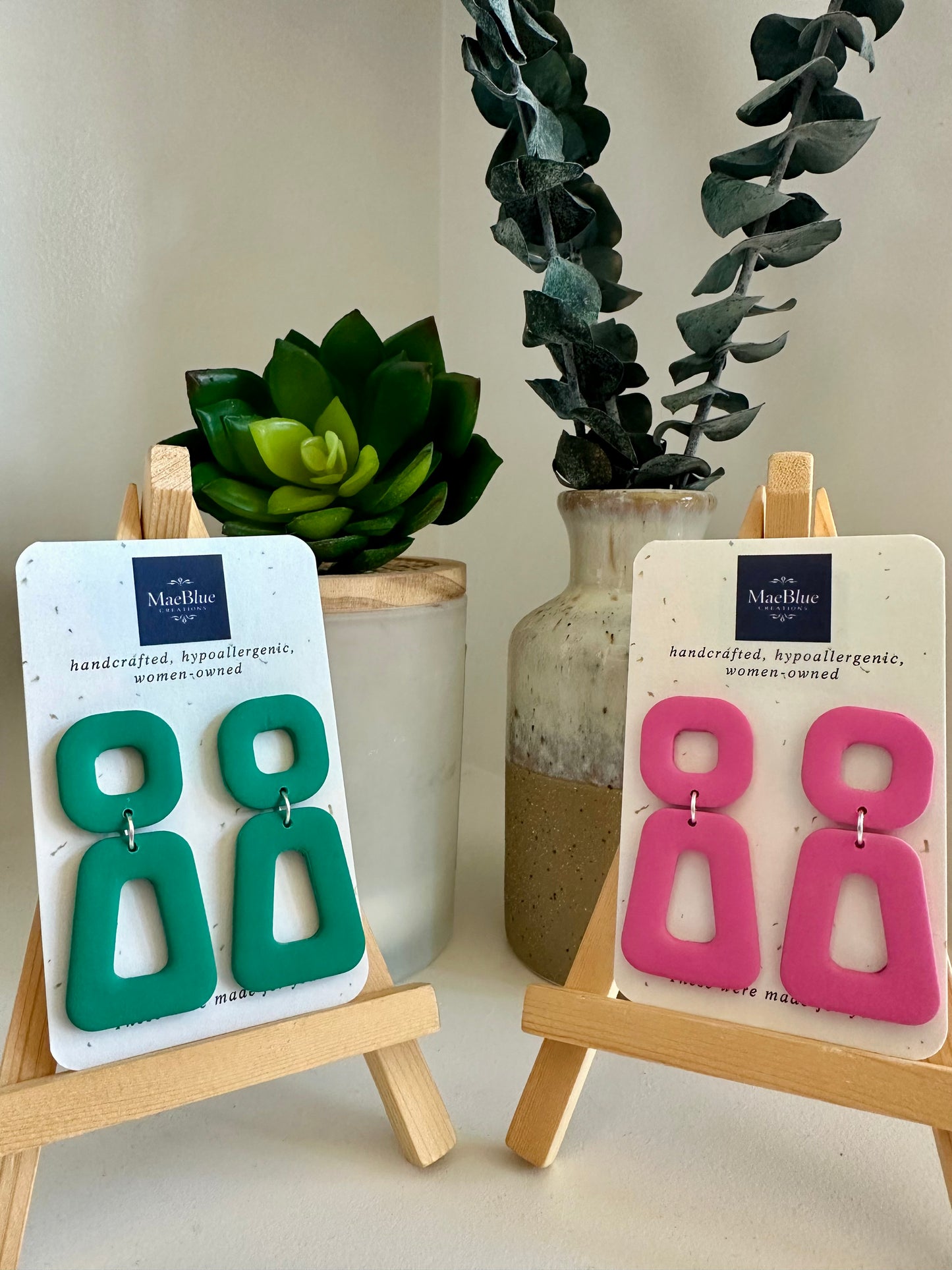 Pink & Green Date Night Earrings
