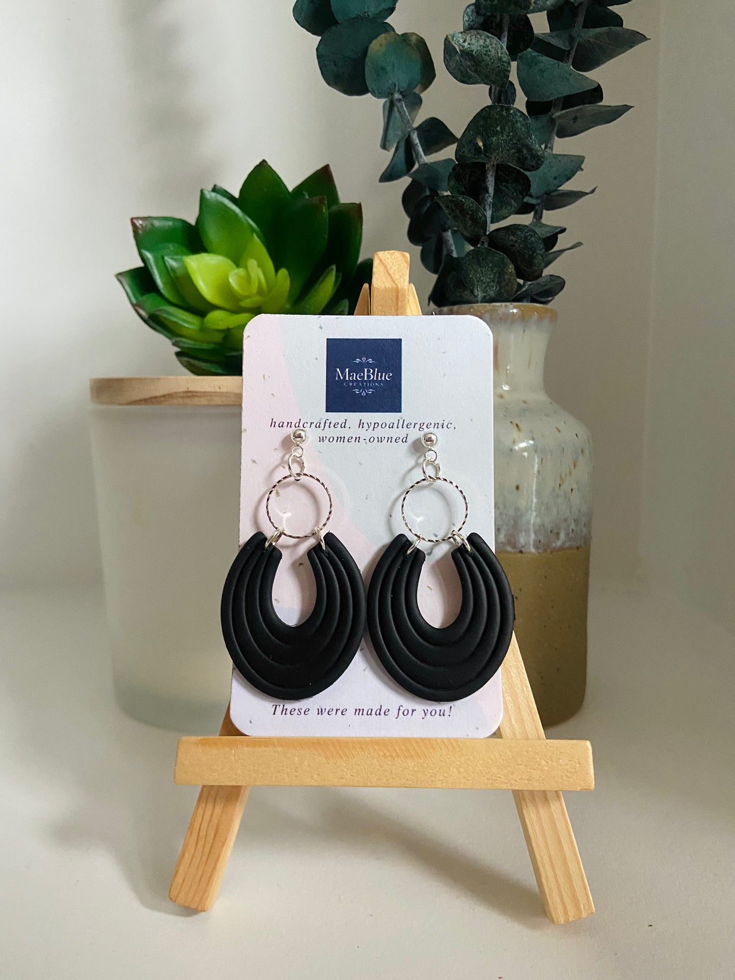 Horseshoe Earrings (MULTIPLE COLORS)