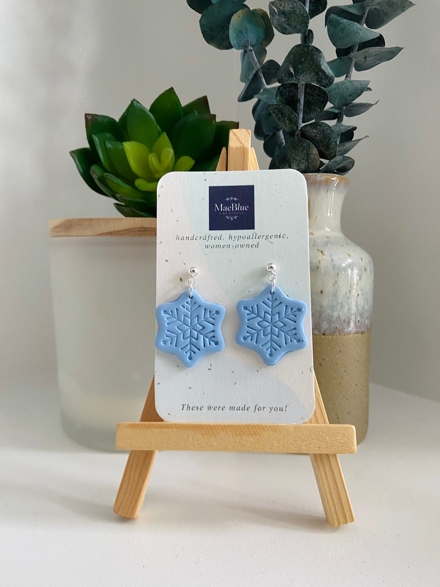 Let it Snow Earrings (MULTIPLE COLORS)