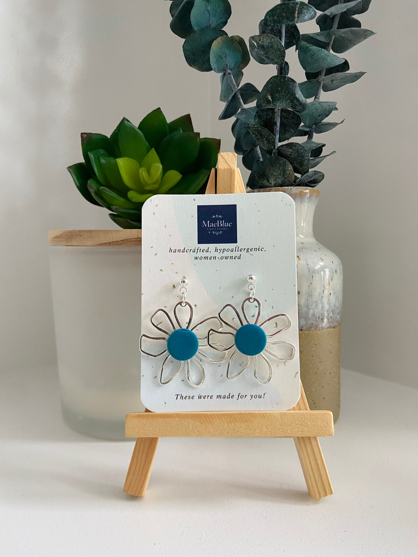 Flower Power Earrings (MULTIPLE COLORS)