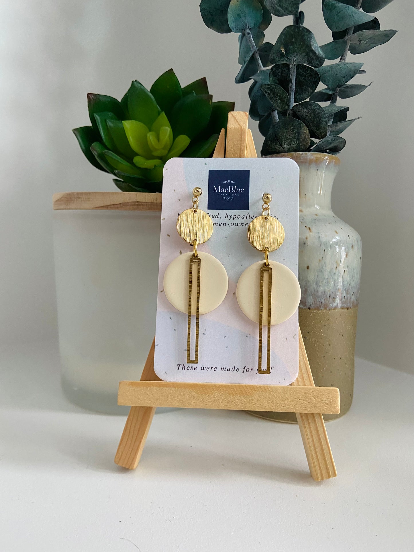 Center of Attention Rectangle Earrings (MULTIPLE COLORS)