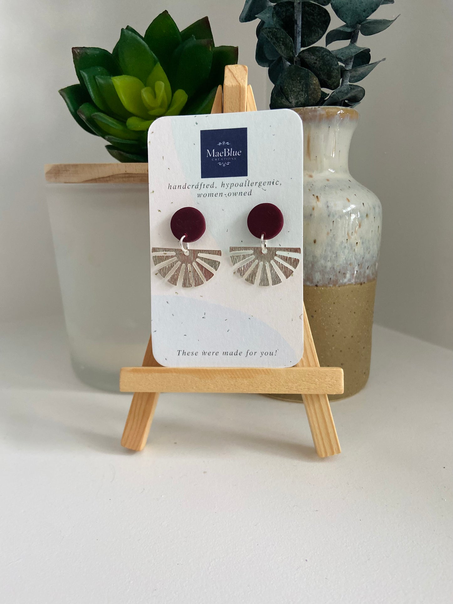 Silver Moon Earrings (MULTIPLE COLORS)