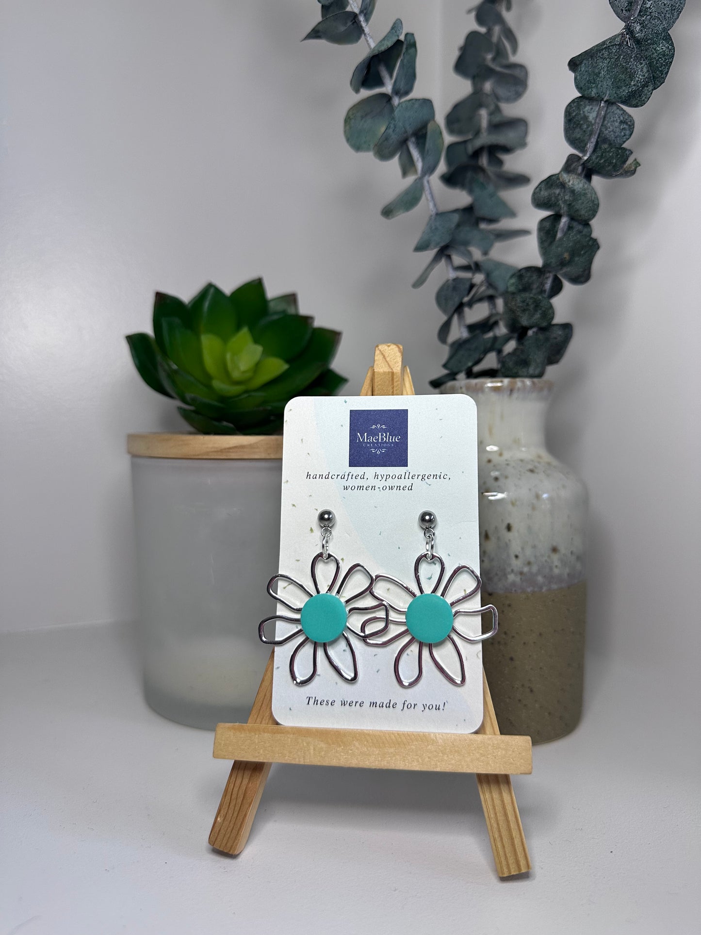 Flower Power Earrings (MULTIPLE COLORS)