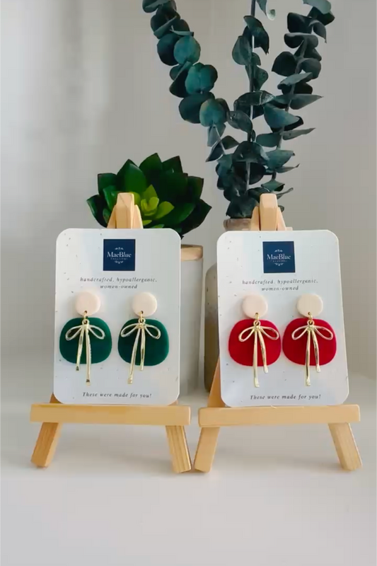 More than Enough Bow Earrings (MULTIPLE COLORS)